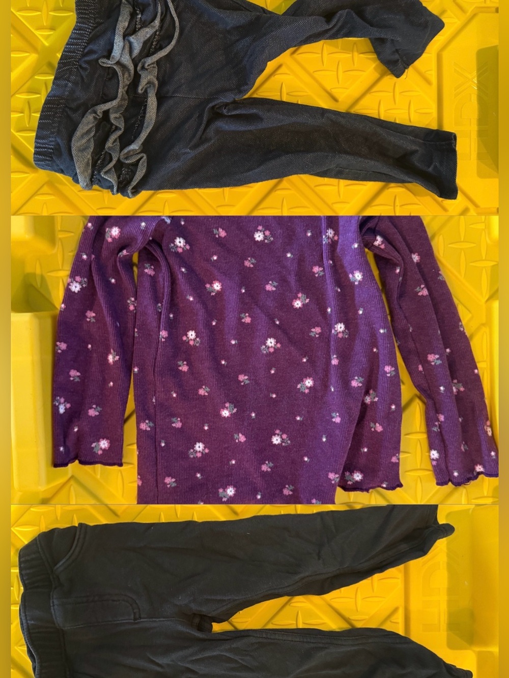 jumping beans Purple Floral Top
